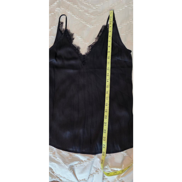 H&M Lace Trim V-Neck Cami Tank Whimsygoth Top Black Womens Size US 6 - Picture 6 of 6